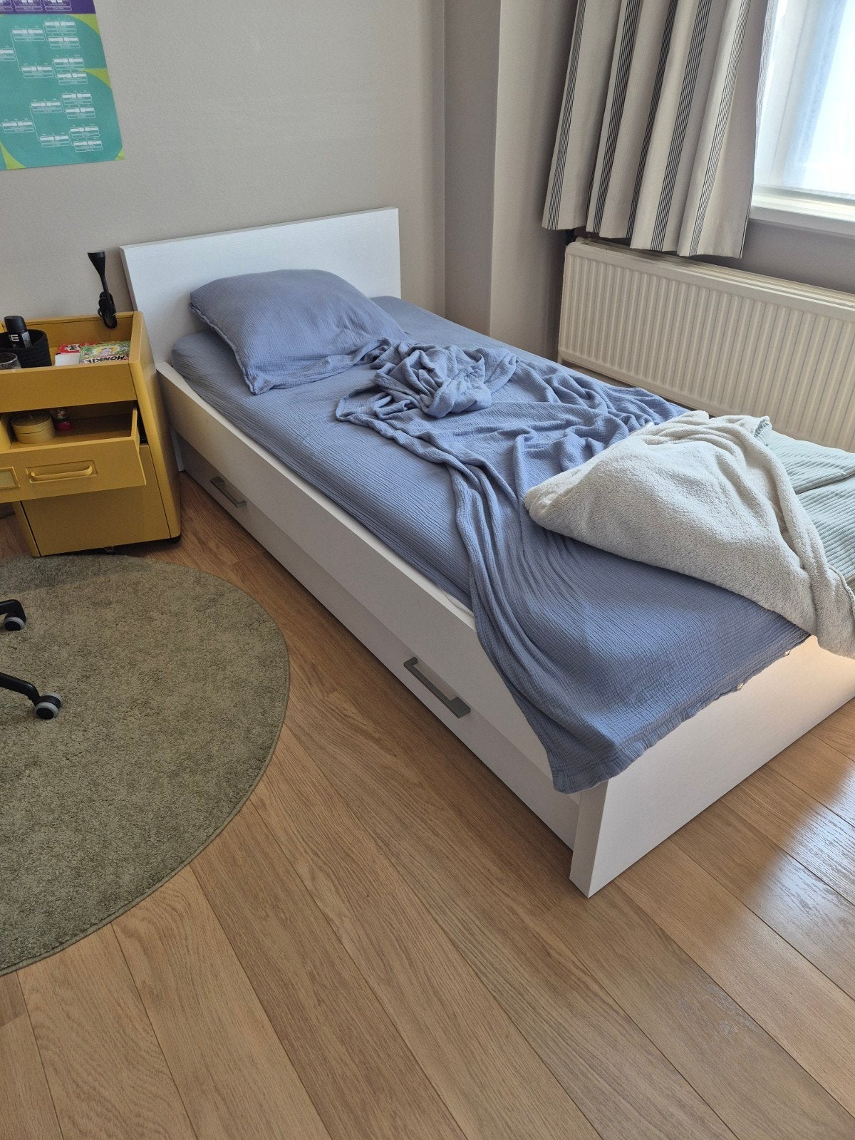 Ėénpersoonsbed, wit, Huis en Inrichting, Slaapkamer | Complete slaapkamers, Ophalen