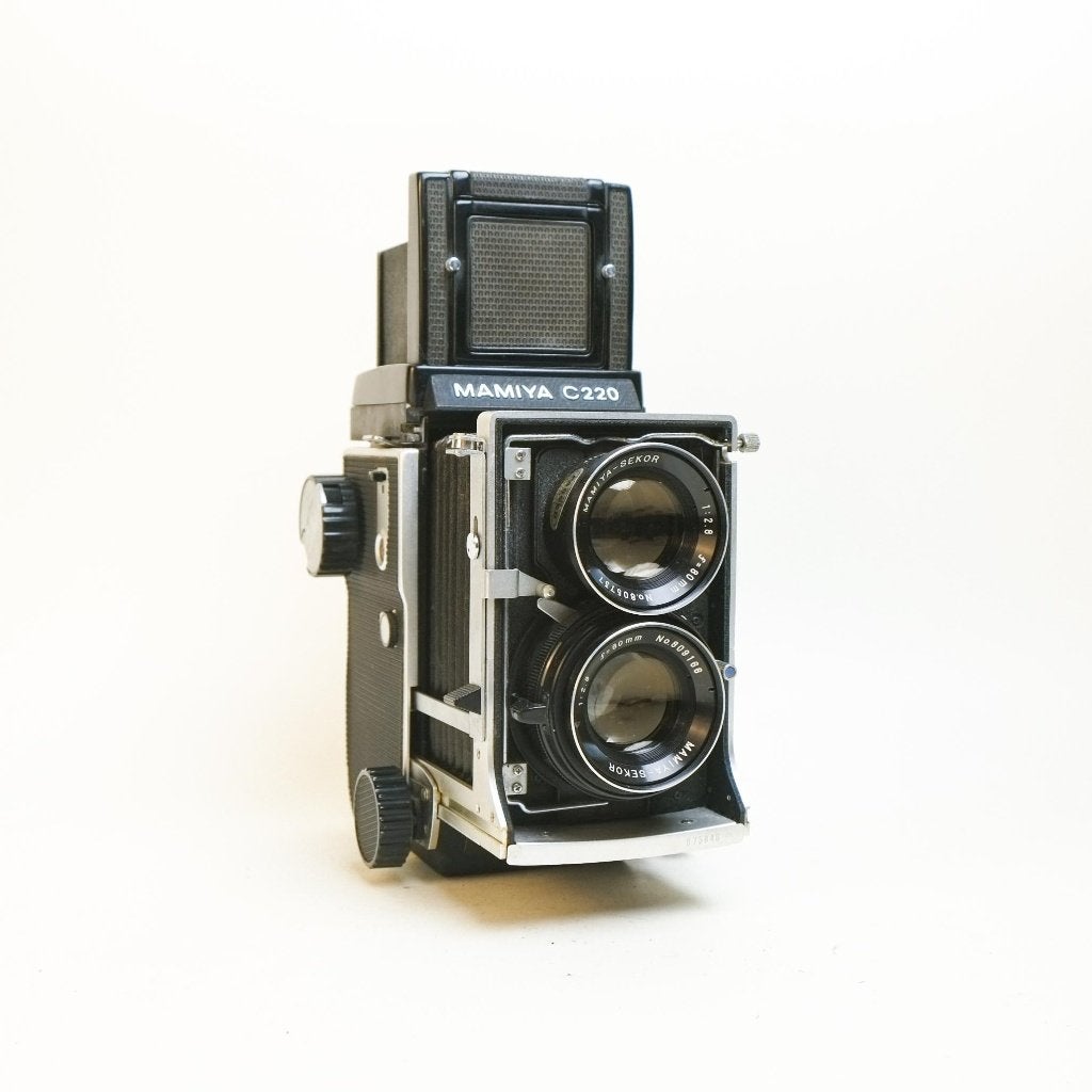 Mamiya C220 + 80mm f2.8 Blue Dot, Enlèvement ou Envoi, Utilisé
