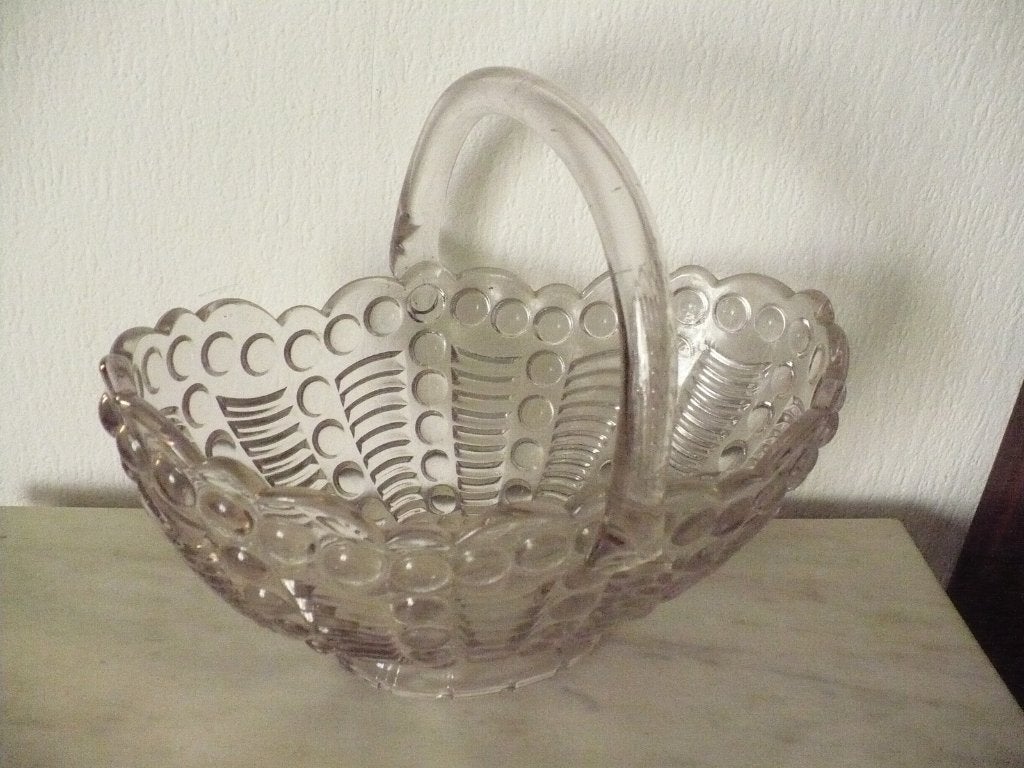 Beker met handvat Edward /Luxval /Val St Lambert/1930, Ophalen of Verzenden