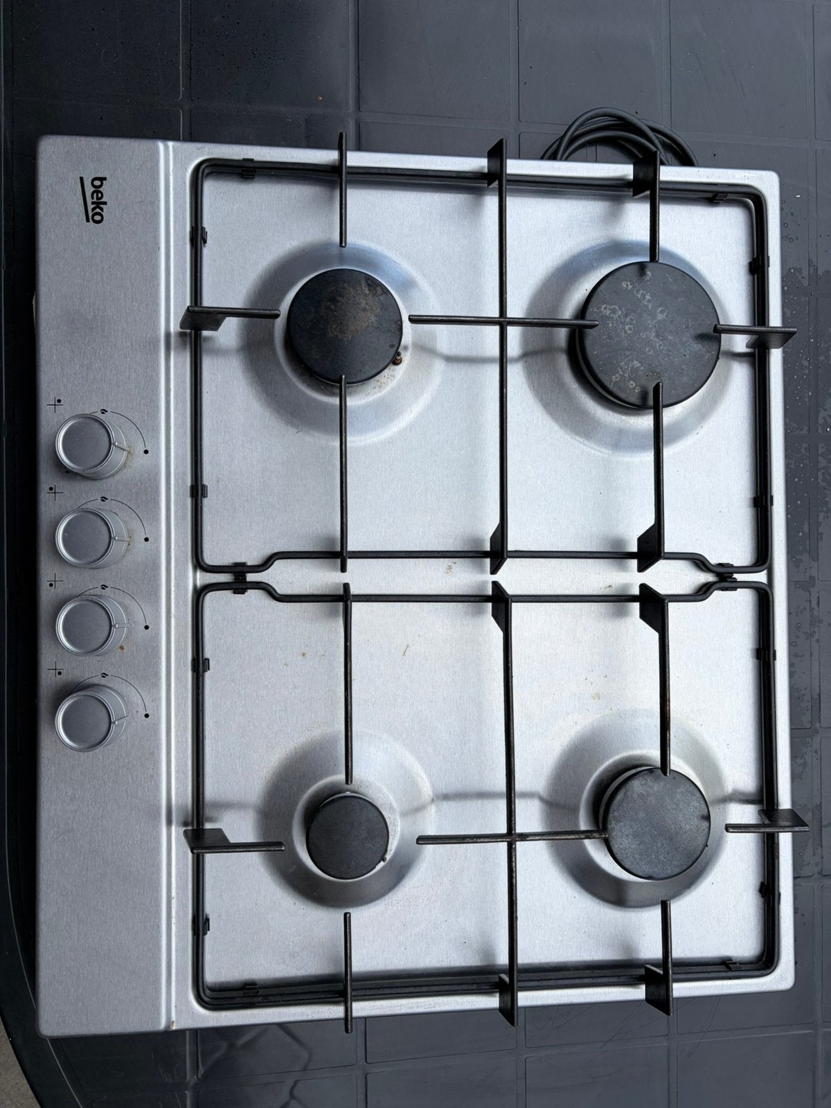 Taque cuisson gaz 4 zones Beko, Electroménager, Enlèvement, Comme neuf, Gaz