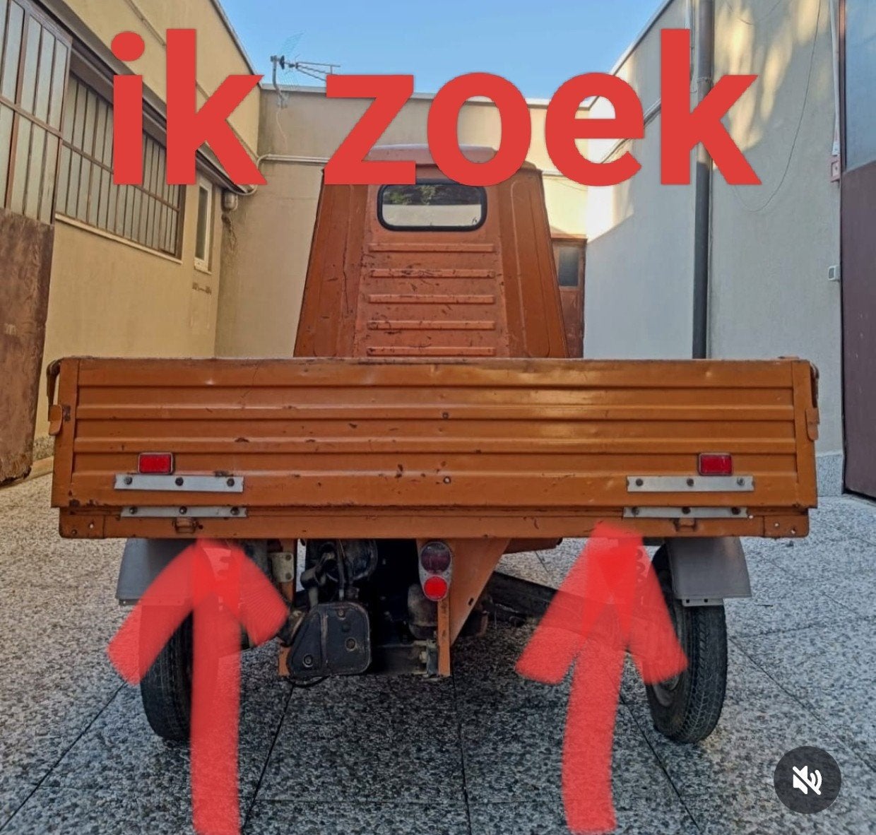 ACHTERKLEP Piaggio ape 50 GEZOCHT, Fietsen en Brommers, Ophalen of Verzenden