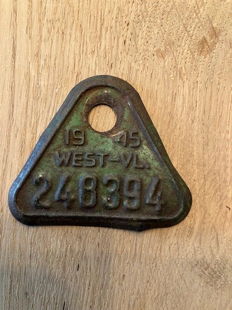 Fietsplaat / Plaque de velo West Vl 1945, Enlèvement ou Envoi