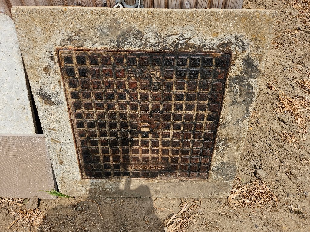 Putdeksel beton EN124B125 70 x 70, Enlèvement, Utilisé, Autres types