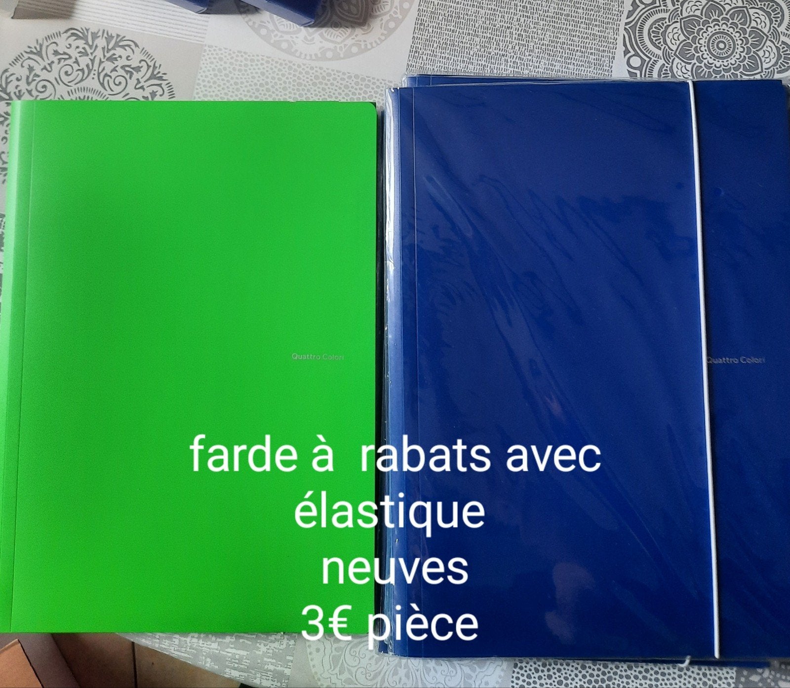 fournitures scolaires, Enlèvement