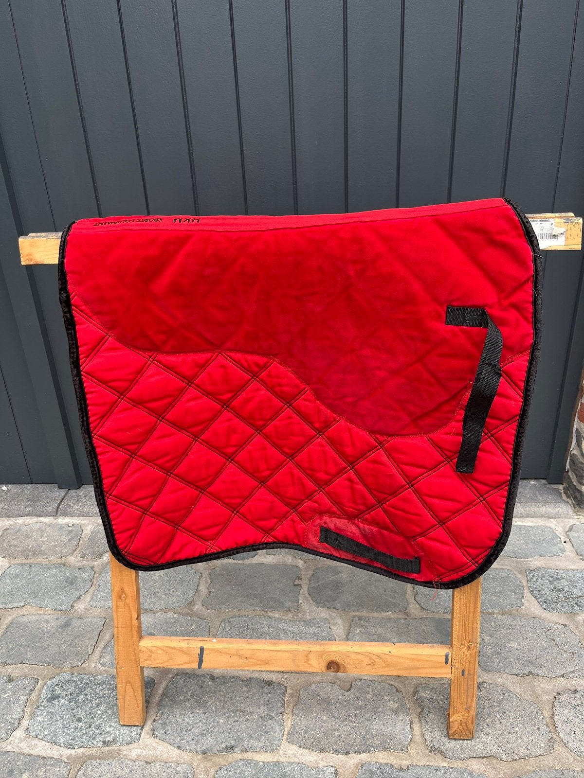 Plaid de dressage rouge HKM, Full (L), Tapis de dressage, Enlèvement ou Envoi, Comme neuf