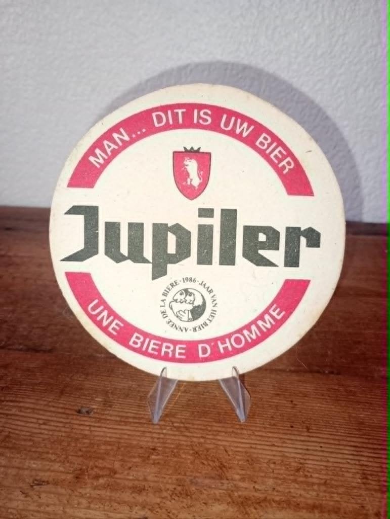 Brasserie bière sous-bock Jupiler Val-St-Lambert, Collections, Enlèvement ou Envoi, Utilisé, Sous-bock, Jupiler