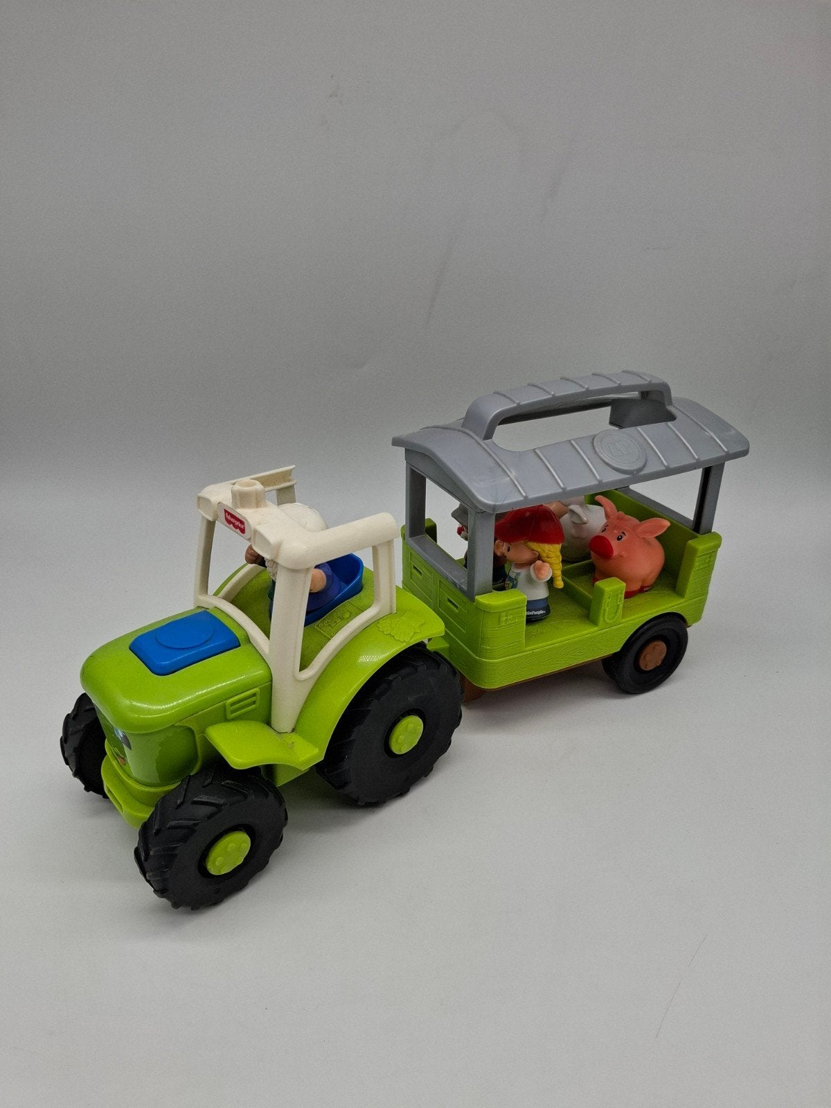 tractor met kar, Ophalen