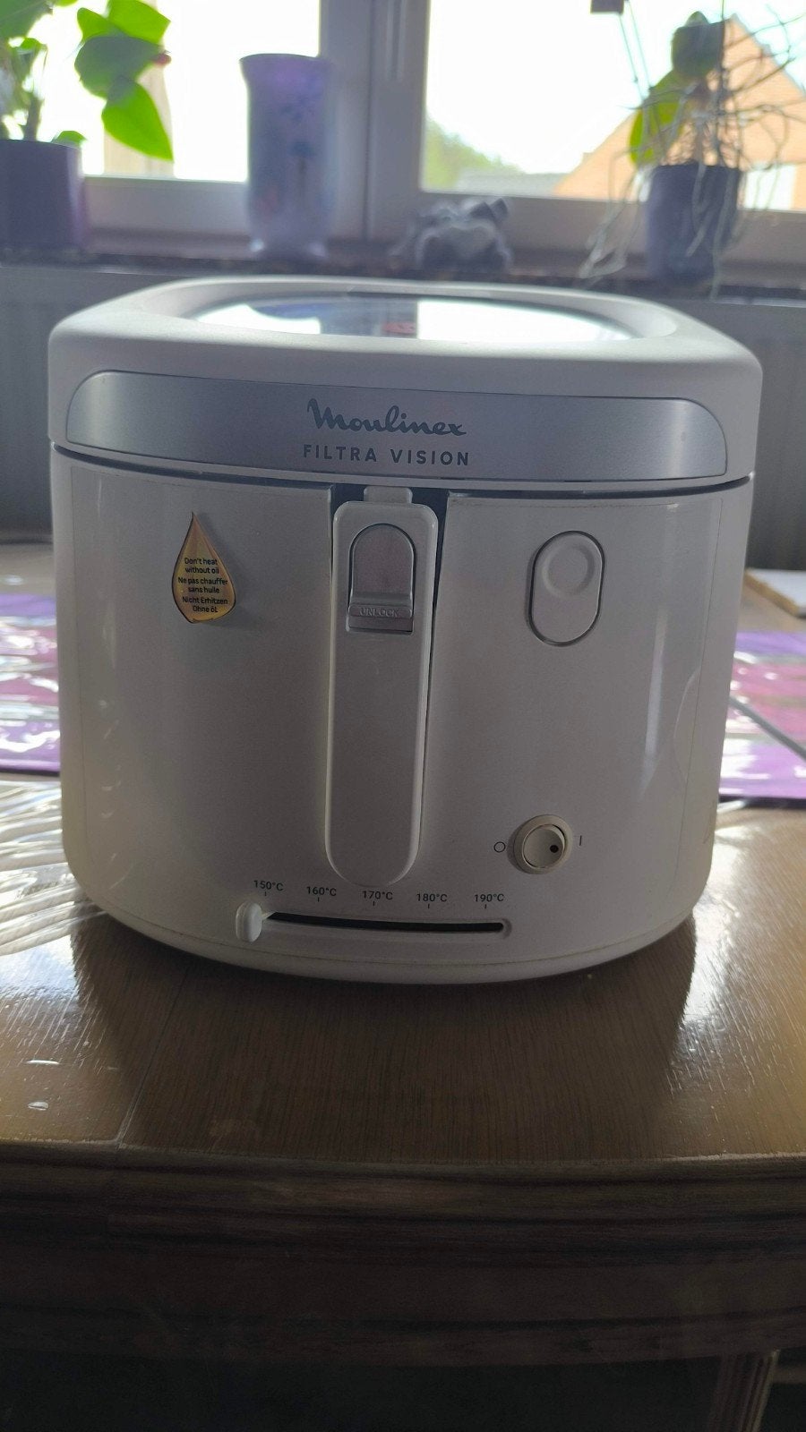 Moulinex Ultra Vision, Elektronische apparatuur, Frituurpannen, 1 tot 2 liter, Ophalen of Verzenden, Gebruikt, Uitneembare binnenpan