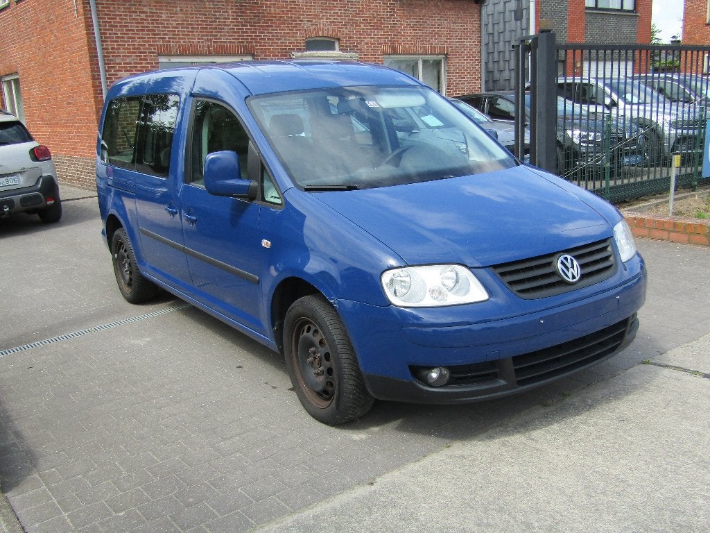 Vw Caddy Maxi 1.9 TDI Automaat 7pl, Autos, Volkswagen, Achat, Entreprise, 7 places, Noir