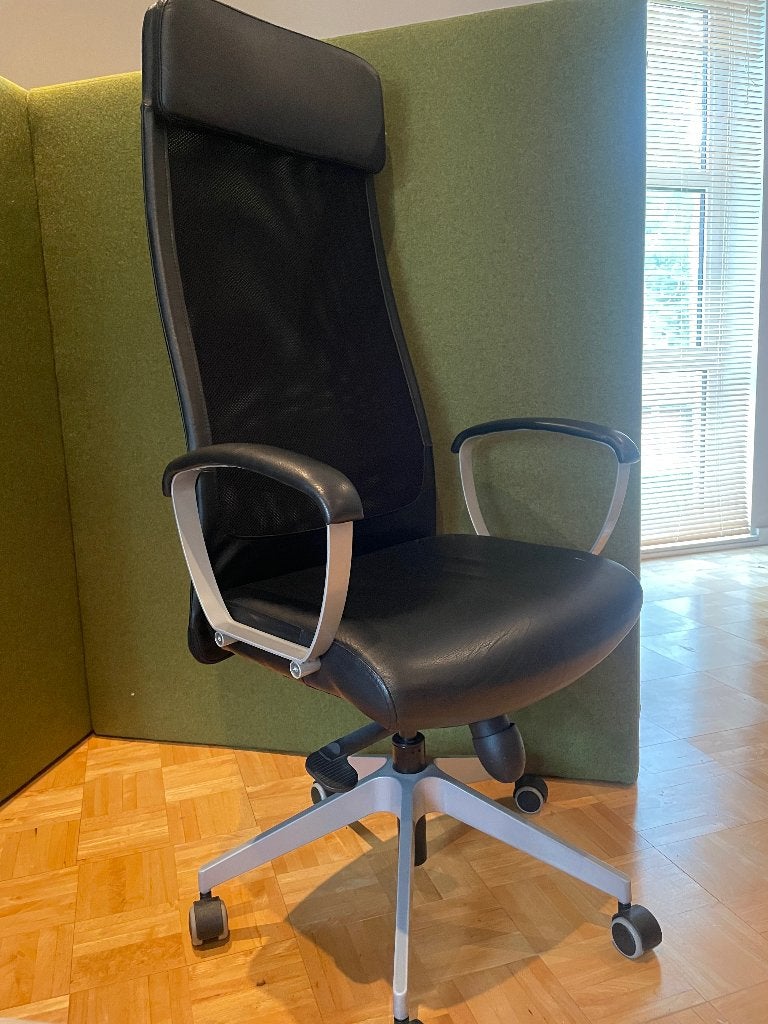 Ikea bureaustoel markus, Huis en Inrichting, Bureaustoelen, Ophalen, Gaming bureaustoel, Gebruikt, Zwart