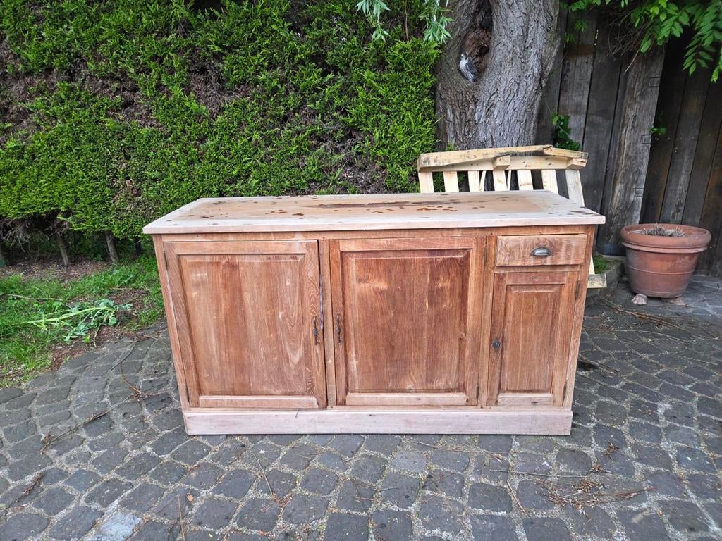 Unieke Massieve Teak kast 1,84m lang op 69 CM breed, Ophalen