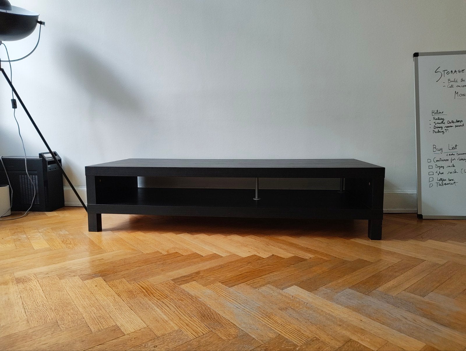 Meuble télé Ikea noir, Audio, Tv en Foto, Home Cinema-sets, Ophalen