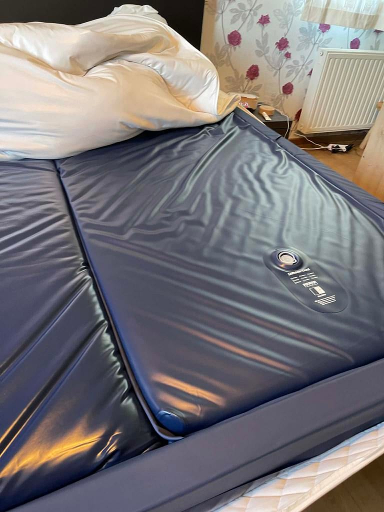Waterbed, Huis en Inrichting, Slaapkamer | Waterbedden, Ophalen, Duo-systeem, Tweepersoons, Zo goed als nieuw