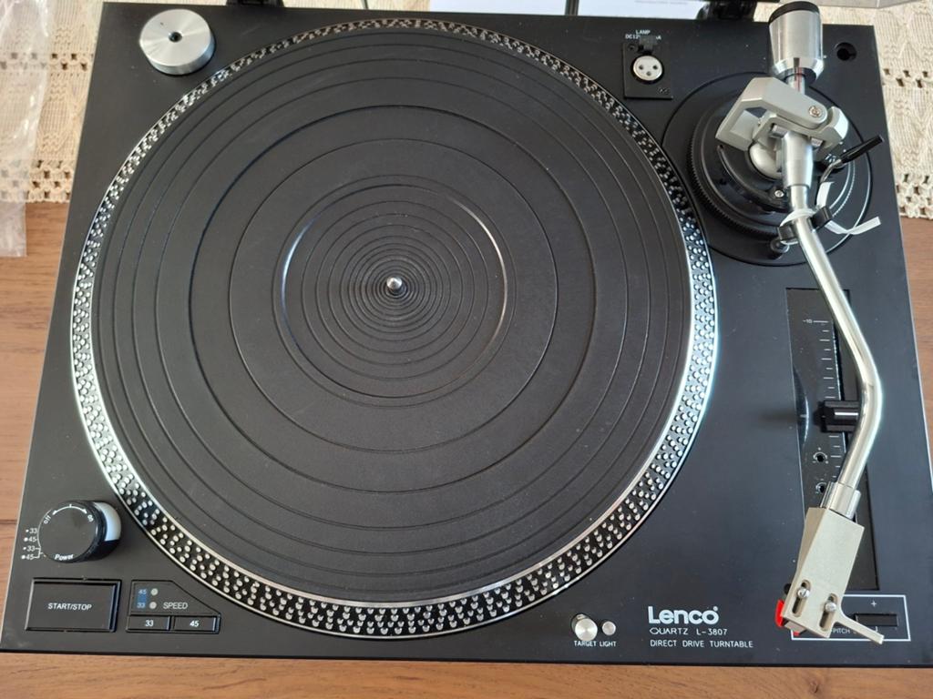 Lenco direct drive turntable L3807 manueel! In goede staat, Ophalen, Platenspeler