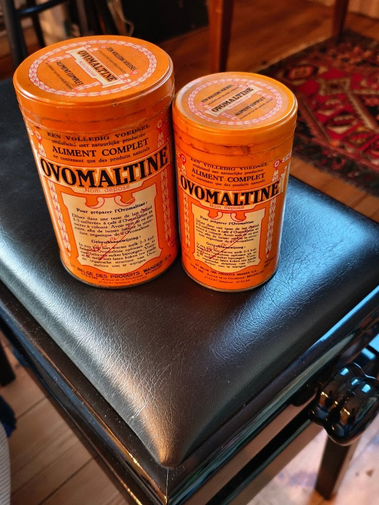 Boîtes d'ovomaltine, Enlèvement ou Envoi, Utilisé, Autre, Autres marques
