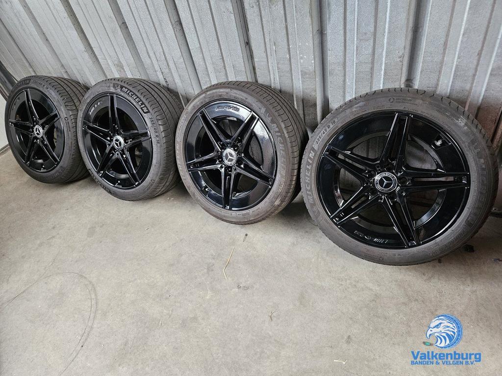 6-7mm! Originele Mercedes AMG C300E Hybrid W206 18 inch bree, Pneus et Jantes, Véhicule de tourisme, Pneus été, -