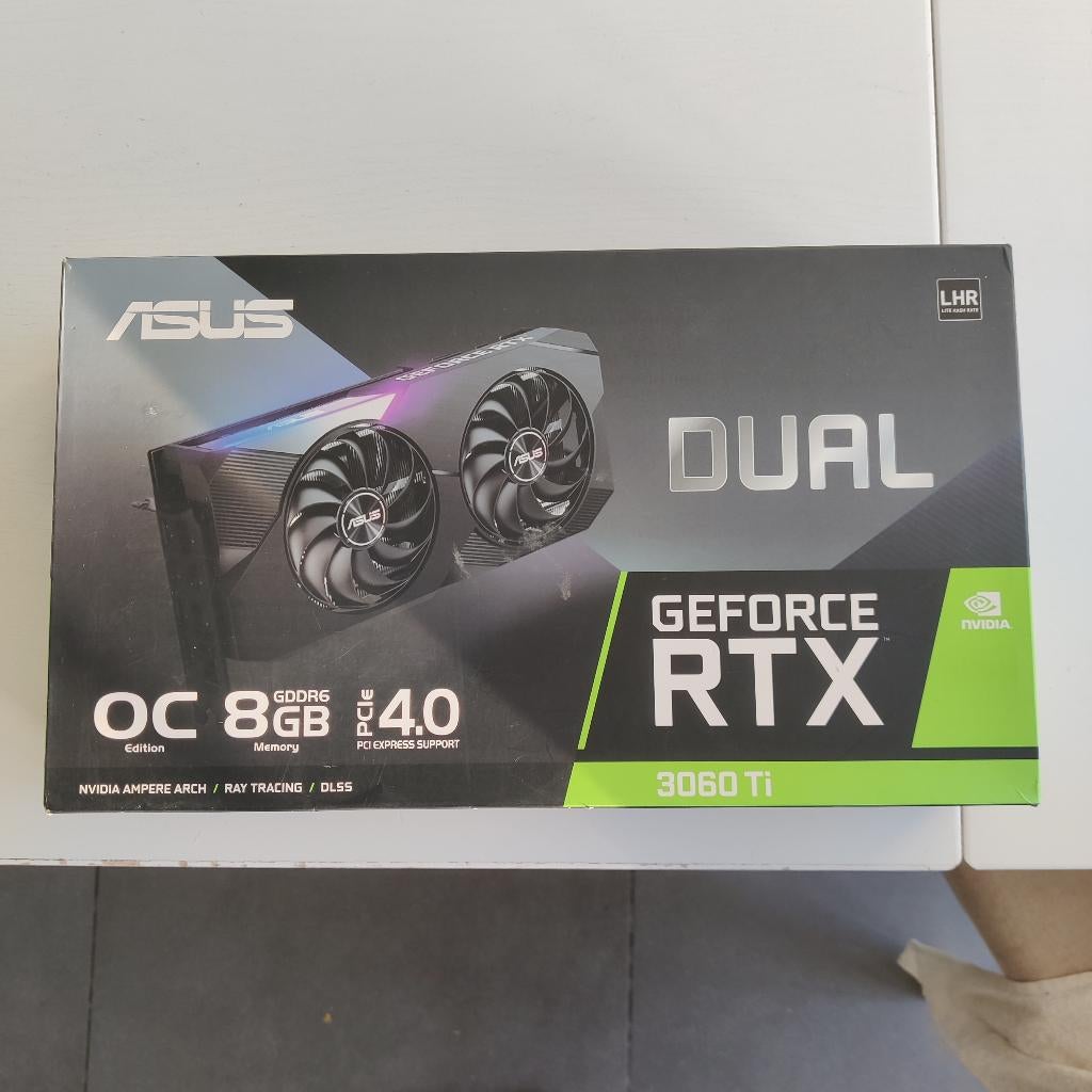 ASUS RTX 3060TI DUAL 8GO, Gebruikt, GDDR6, PCI-Express 4, Ophalen of Verzenden