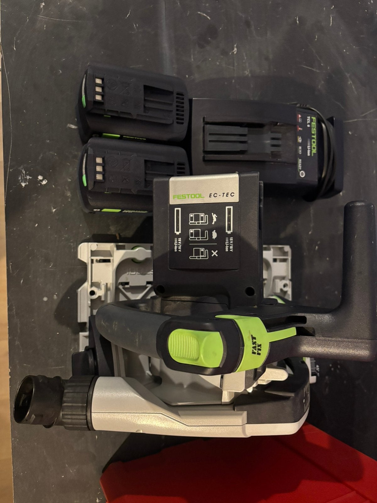 Festool TSC 55, Enlèvement, Utilisé