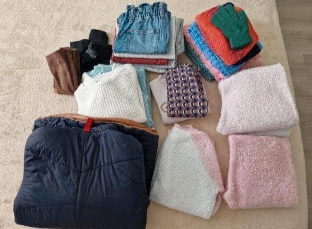 Pakket meisjes kleding maat 140/152 50 st +Gratis schoene, Ophalen of Verzenden, Zo goed als nieuw, Maat 140