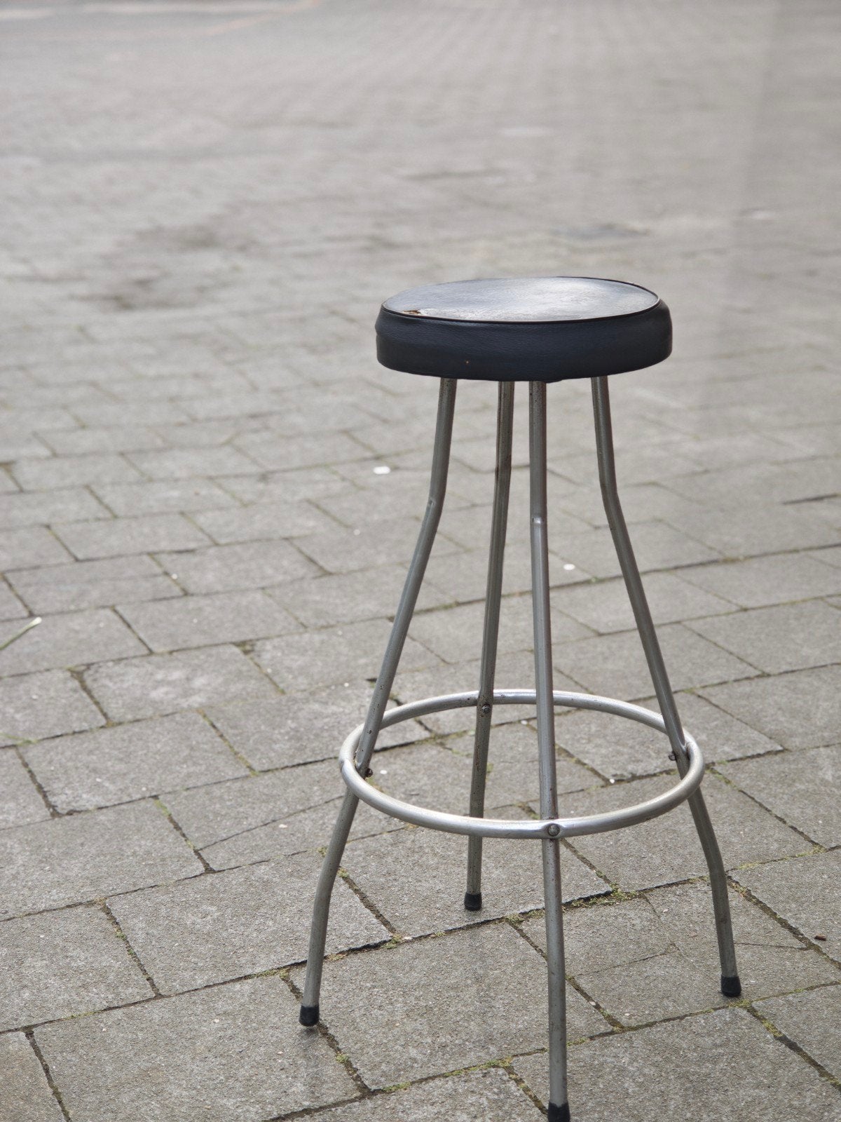 Barkrukken, Ophalen, Leer, Met voetsteun, 60 tot 90 cm