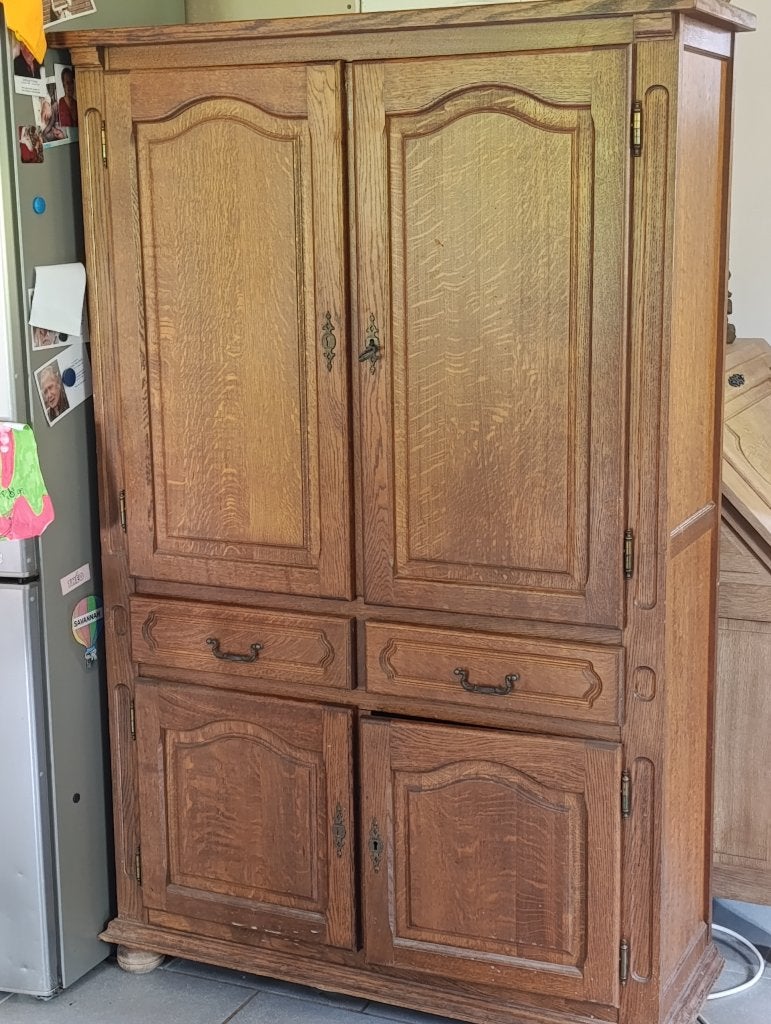 Meuble en chêne, Antiquités & Art, Antiquités | Meubles | Armoires, Enlèvement