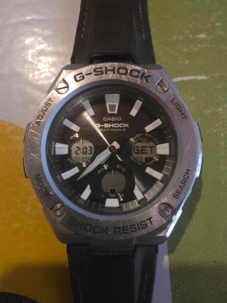 Série Casio G-shock w130l en acier, Montre-bracelet, Casio, Cuir, Acier