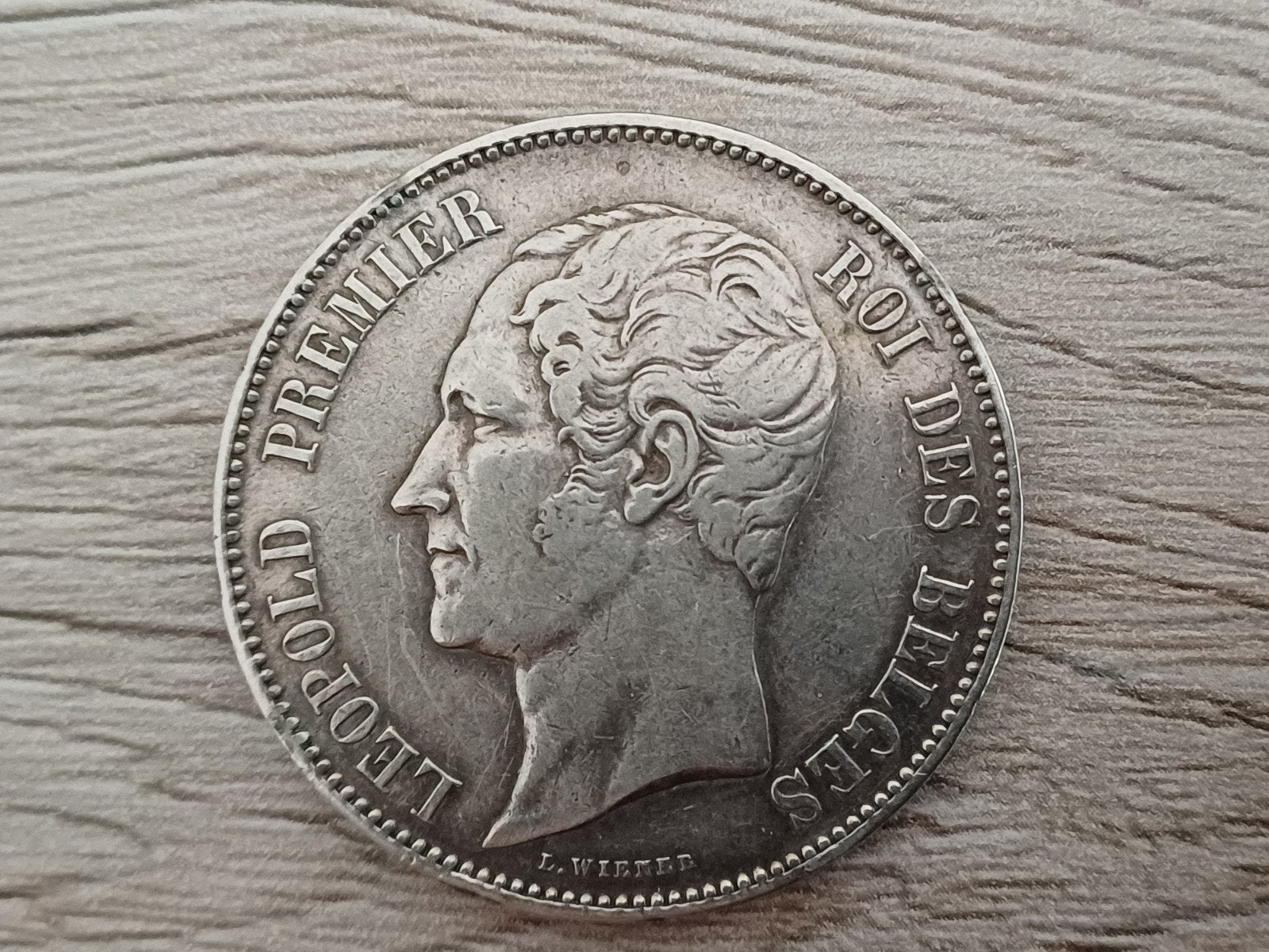 Belgique 5 francs 1850 léopold I, Enlèvement ou Envoi, Monnaie en vrac, Argent, Argent
