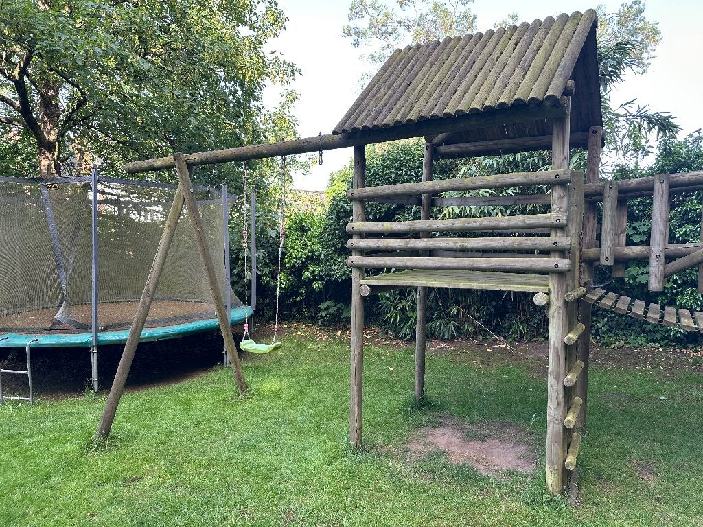 Kindespeeltuig tuin gratis, Kinderen en Baby's, Ophalen, Gebruikt, Loopbrug