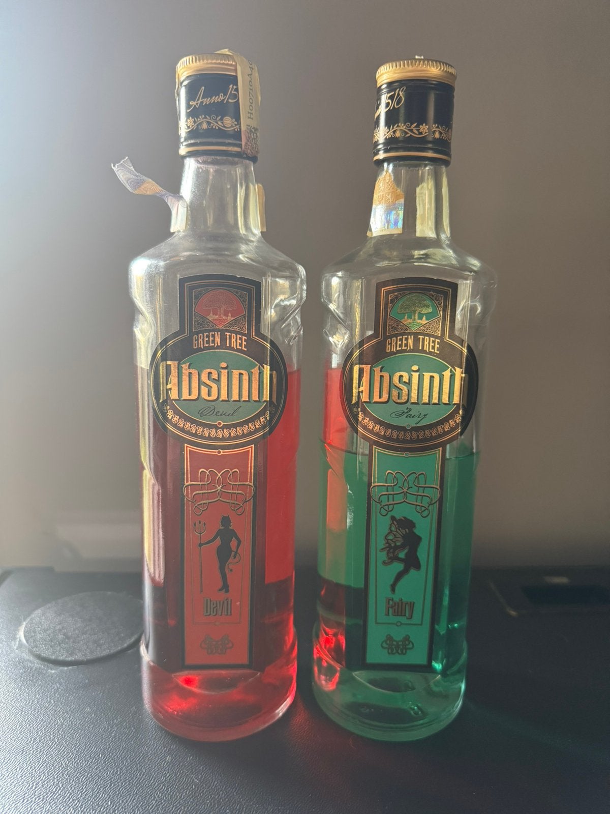 2 flessen absinth 70%, Ophalen of Verzenden, Gebruikt
