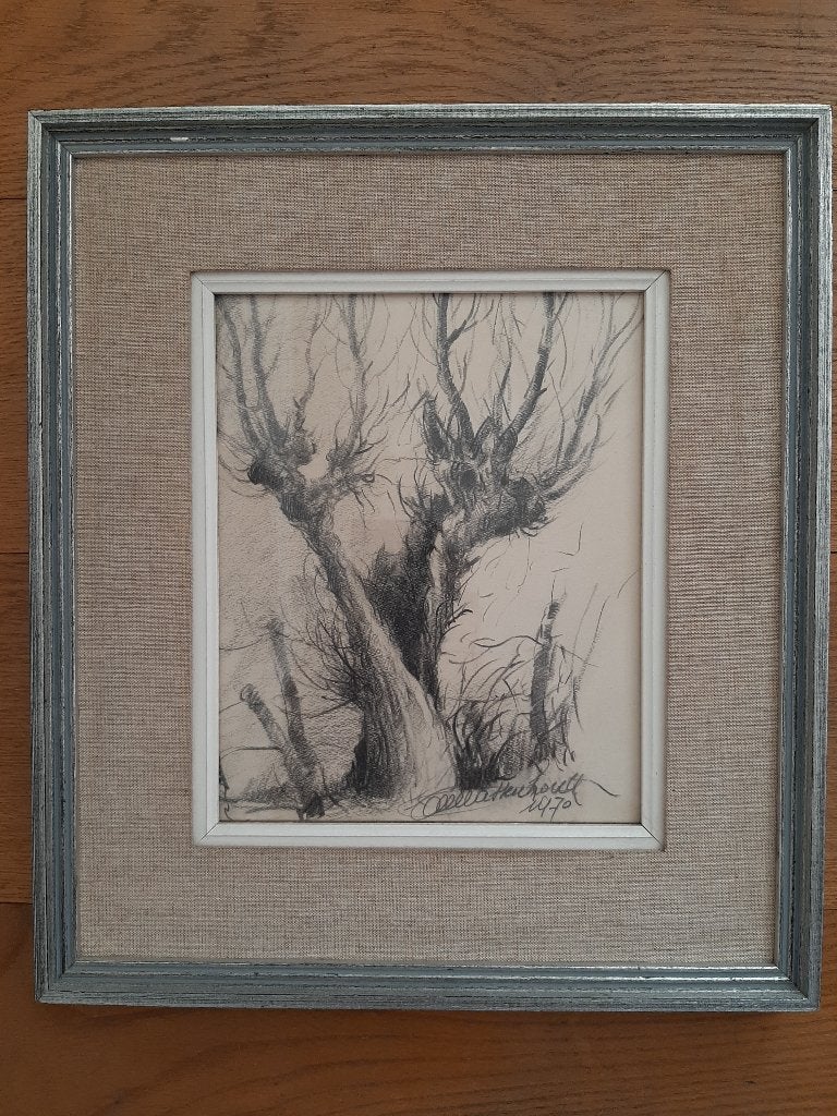Van Wassenhove Arthur tekening, Antiquités & Art, Art | Dessins & Photographie, Enlèvement, Dessin, Dessin au fusain