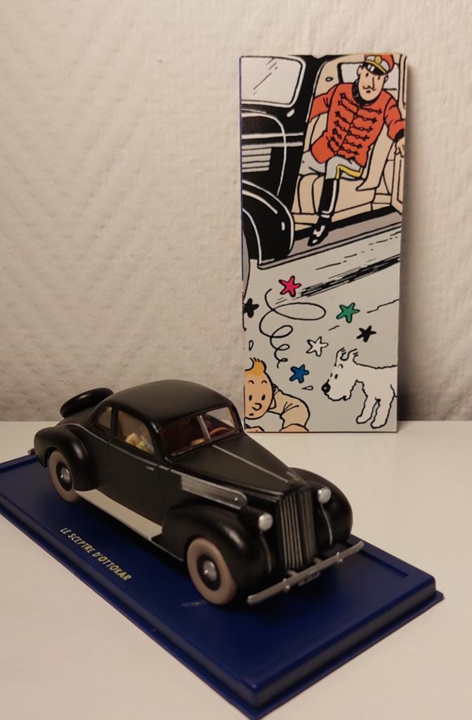 KUIFJE Atlas auto 1/43 'De Packard 12 coupé 1939' 💫, Ophalen of Verzenden, Kuifje, Zo goed als nieuw, Beeldje of Figuurtje