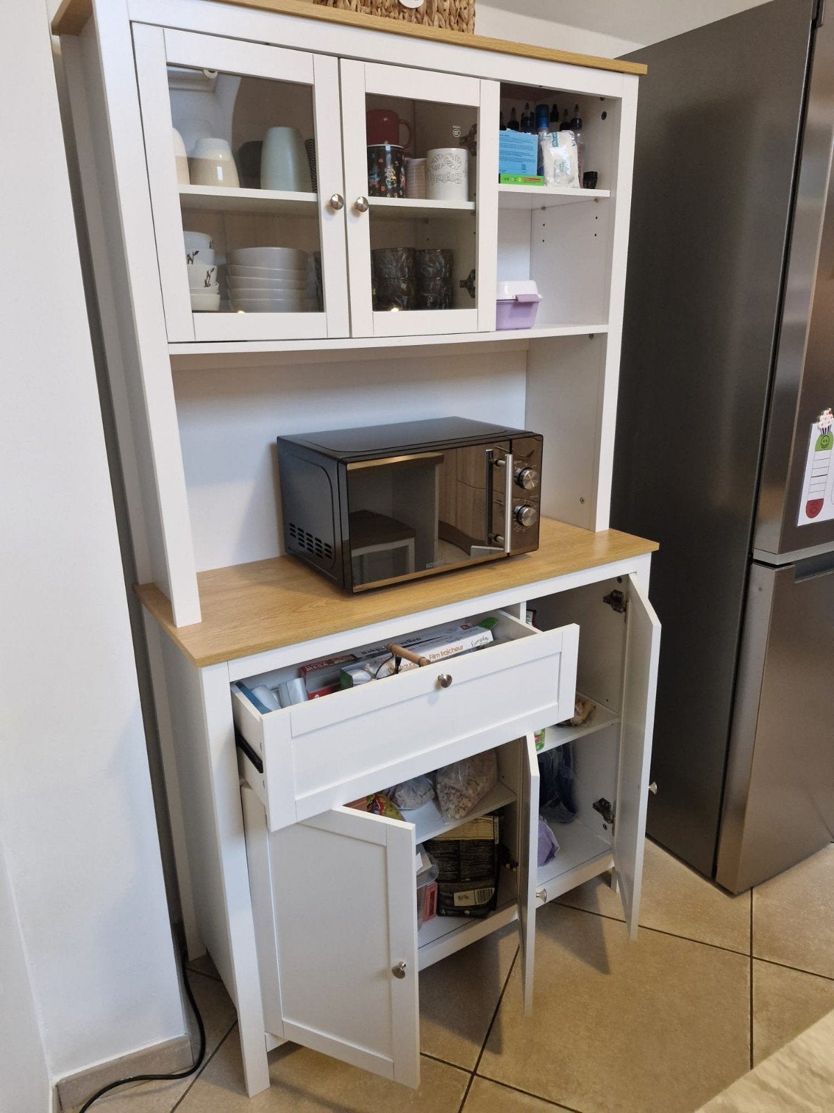 Armoire de cuisine / Buffet haut, Maison & Meubles, Avec tiroir(s), 25 à 50 cm, Comme neuf, 100 à 150 cm