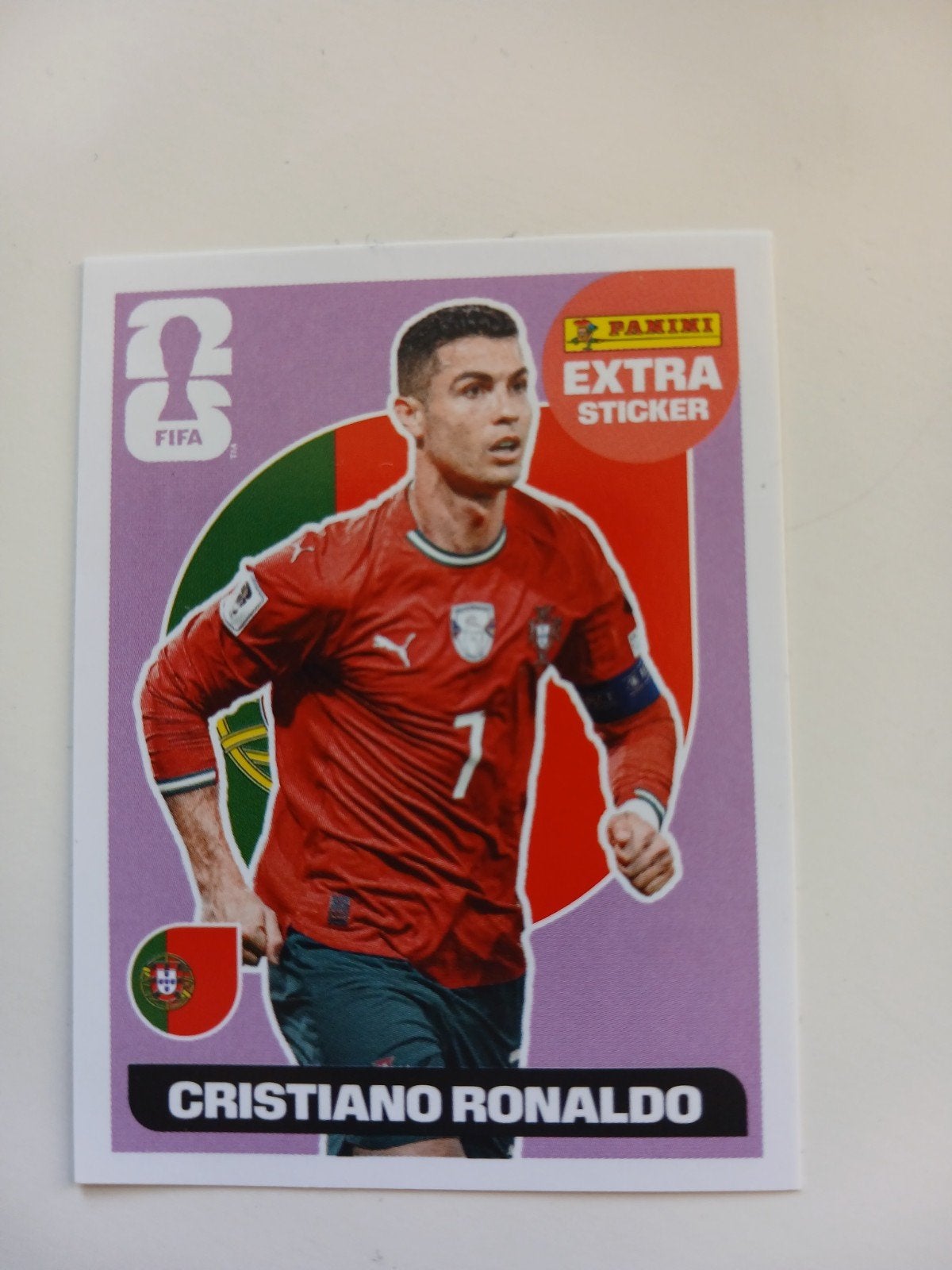 Paarse Panini Extra Sticker Van Ronaldo World Cup 2026, Verzamelen, Ophalen, Nieuw, Sport