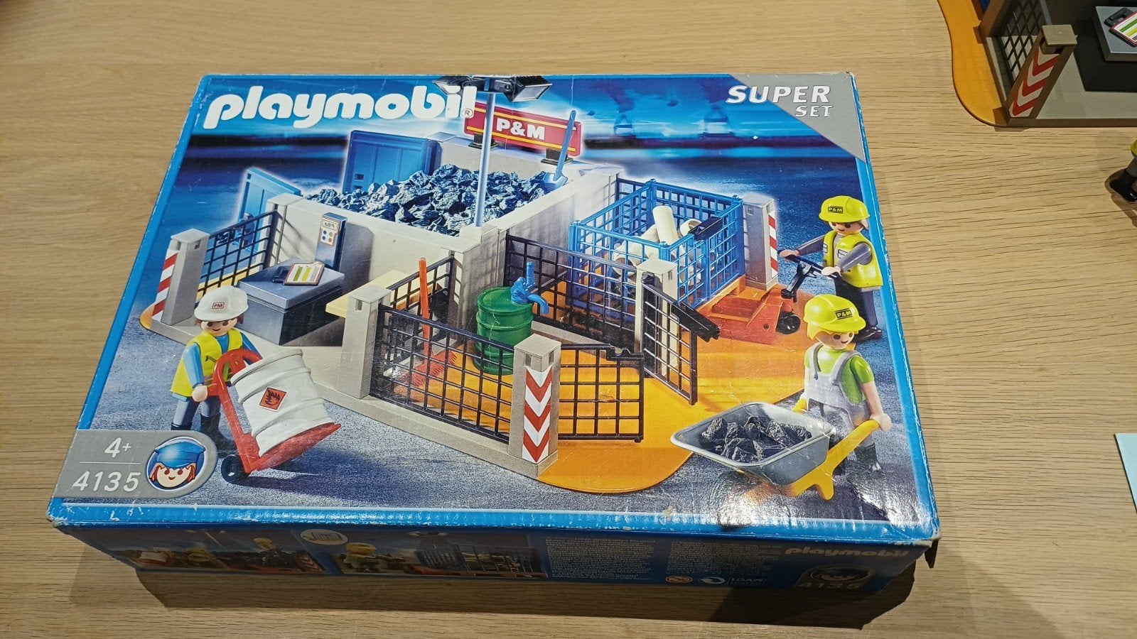 playmobil 4135 bouwplaats(2007), Gebruikt, Complete set, Overige typen, Ophalen of Verzenden