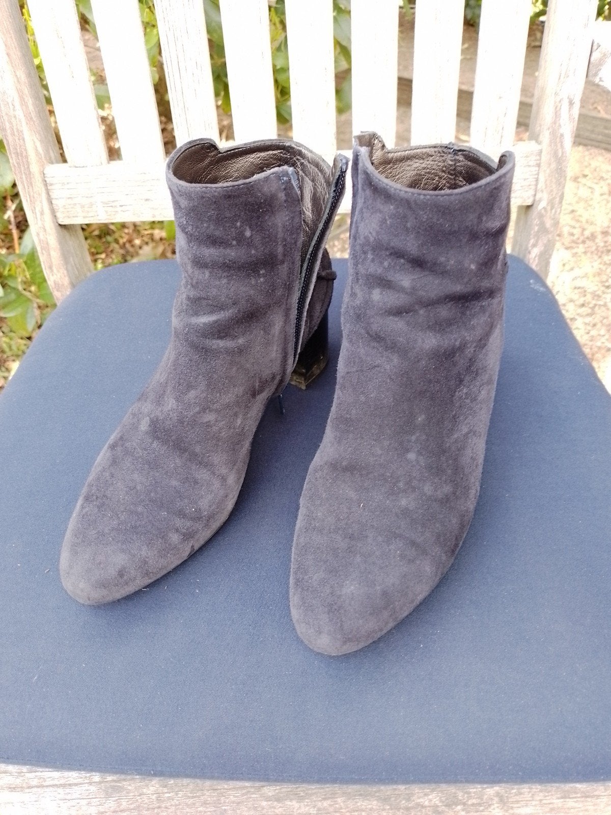 Blauwe enkellaarsjes,leder M 38, Kleding | Dames, Ophalen, Blauw