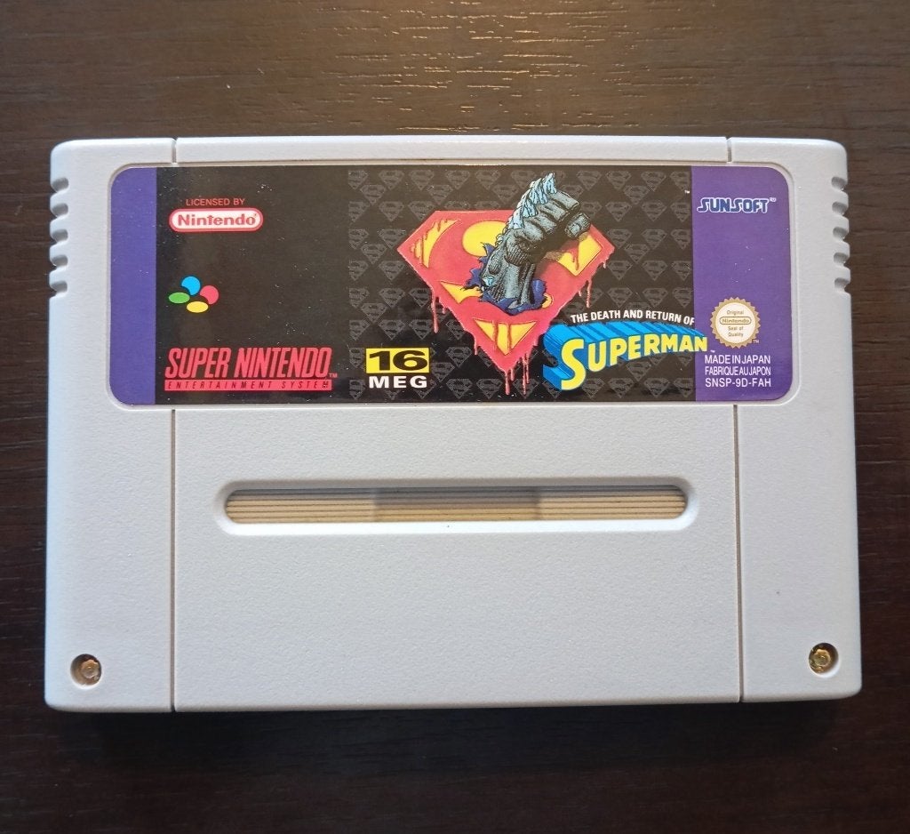 De dood en terugkeer van Superman — Super Nintendo (SNES), Games en Spelcomputers, Ophalen of Verzenden, Zo goed als nieuw, Vechten
