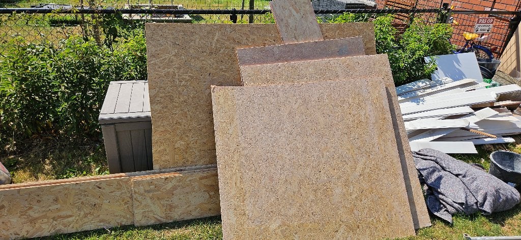Overschot osb, Ophalen, Gebruikt, Multiplex, Minder dan 20 mm