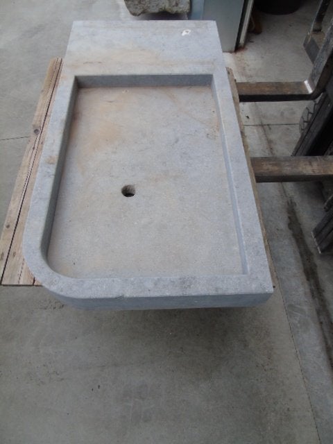 blauwe stenen wasbak, prachtige antieke wasbak! Arduin, Ophalen, Steen, Minder dan 30 cm, 100 cm of meer