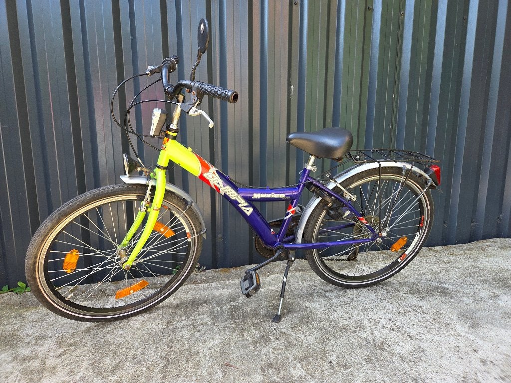 Kinderfiets 24inch fietsklaar groen blauw, Ophalen, Gebruikt, 20 inch of meer, Olimpia