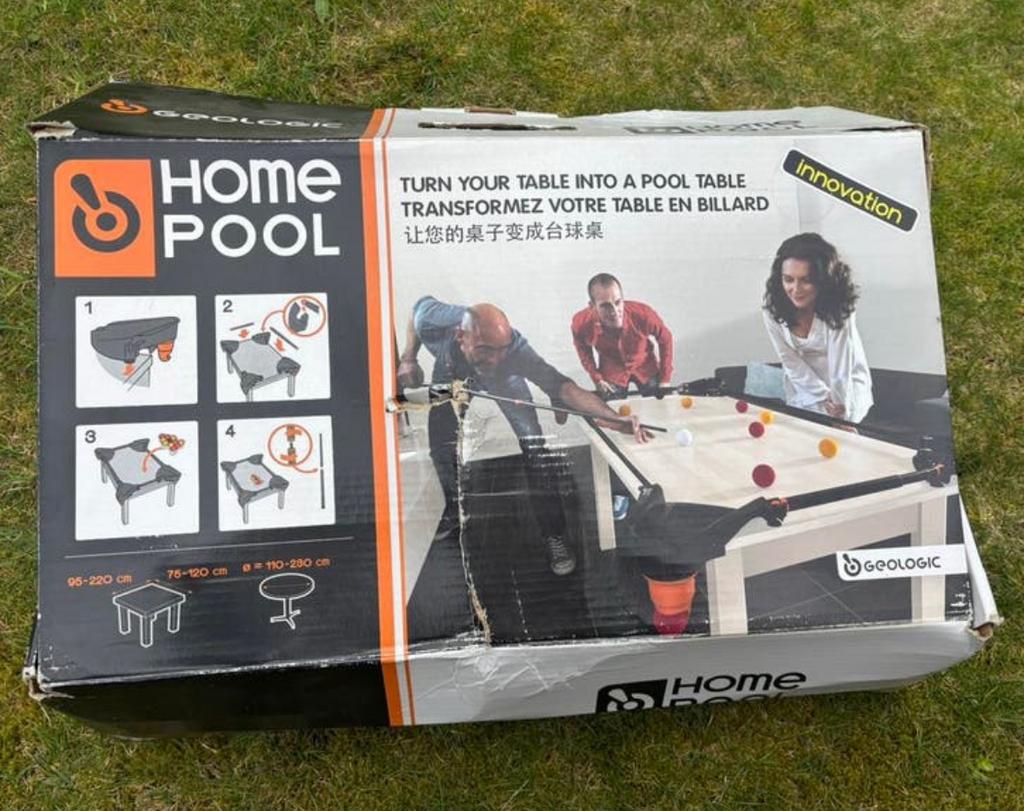 Geologic Home Pool – poolset voor op tafel, Sport en Fitness, Ophalen, Zo goed als nieuw, Pooltafel
