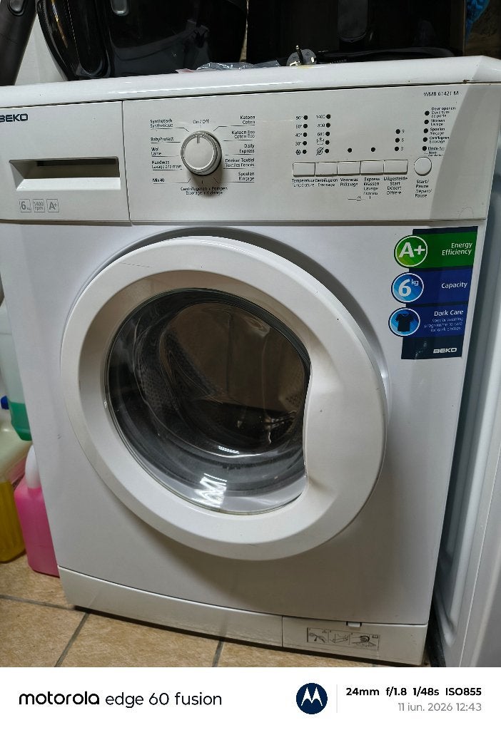 Wasmachine, 4 tot 6 kg, Ophalen, Gebruikt, 1200 tot 1600 toeren