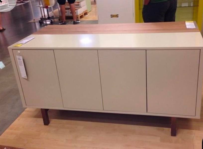 Ikea buffetkast beige reeks stockholm, Huis en Inrichting, Ophalen