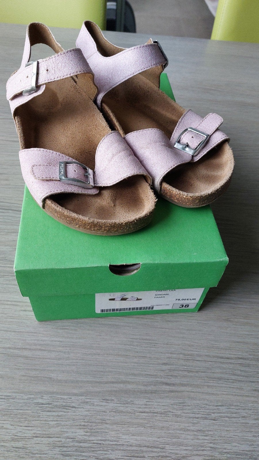 kipling lederen sandalen meisje maat 38, Kipling, Enlèvement ou Envoi, Comme neuf, Chaussures