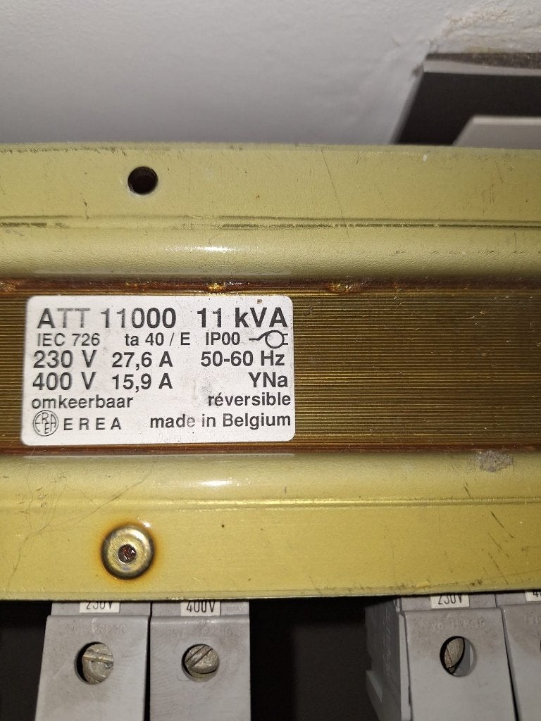 Transformateur EREA 11kVA 230V 400V, Enlèvement