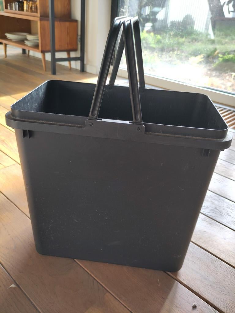 Rechthoekige emmer, Maison & Meubles, Seaux, Enlèvement, Utilisé, Synthétique, Avec poignée