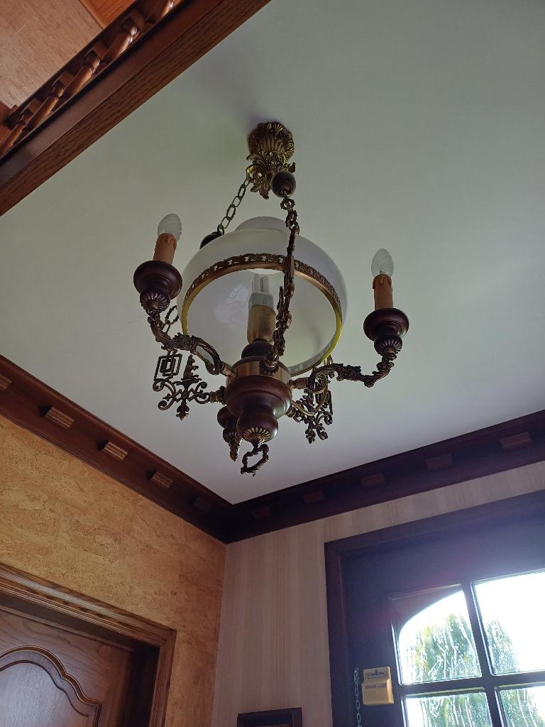 Luster, Huis en Inrichting, Ophalen, Zo goed als nieuw, Overige materialen, Rustiek
