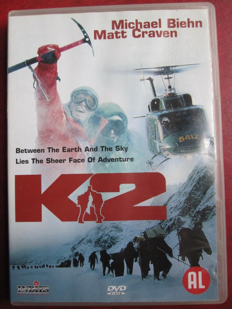 K2 (1991), Cd's en Dvd's, Dvd's | Avontuur, Zo goed als nieuw, Alle leeftijden, Ophalen of Verzenden