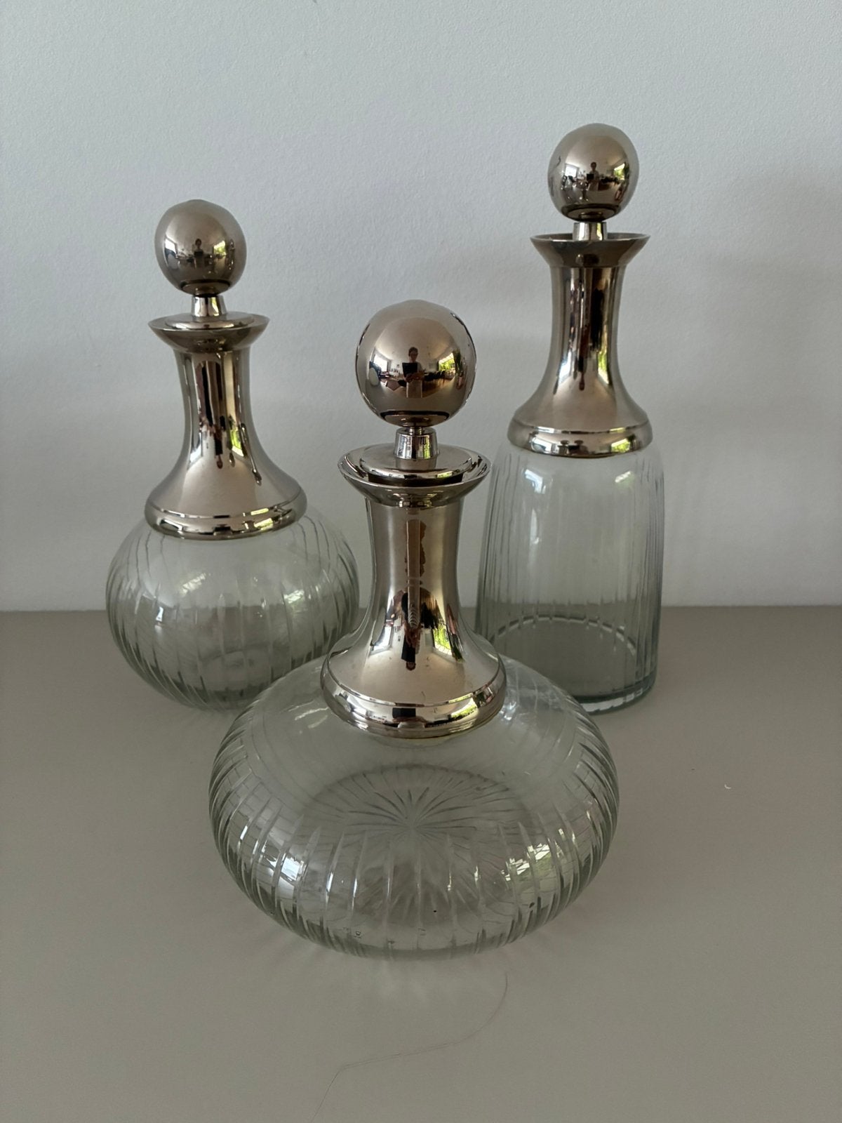 Karaffen, Huis en Inrichting, Woonaccessoires | Stolpen, Glas, Ophalen, Gebruikt