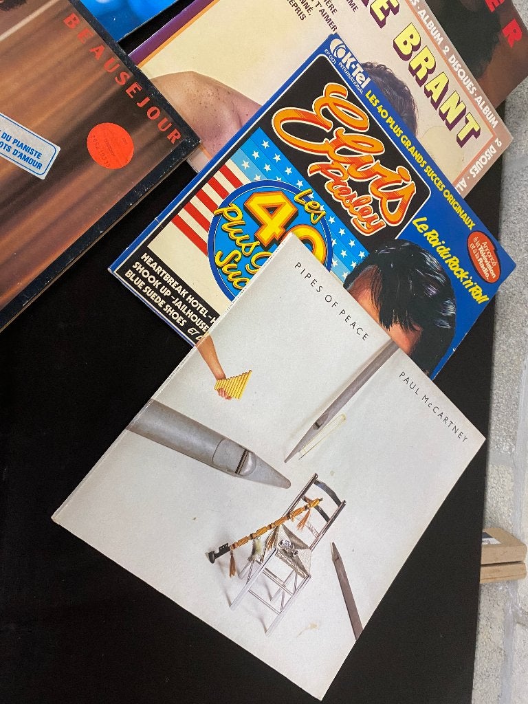Lot de disques vinyles 33T / 45T, Compilation, Enlèvement, Utilisé
