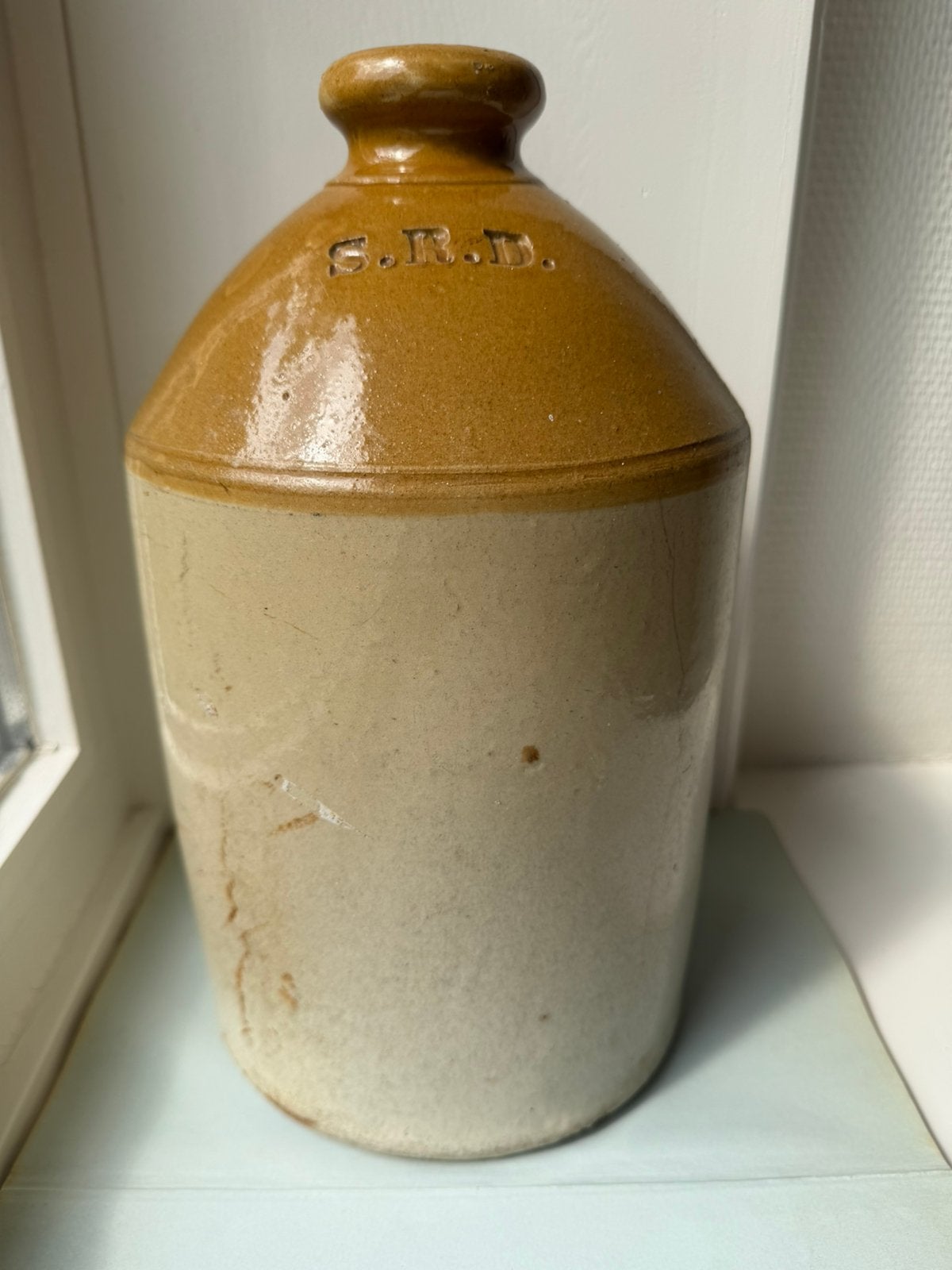 Antieke Skey Tamworth steengoed kruik ca. 1900, Antiek en Kunst, Antiek | Keramiek en Aardewerk, Ophalen